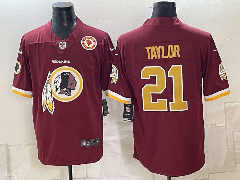 Men 2026 Washington Redskins #21 Taylor red Limited Nike NFL Jersey 100603